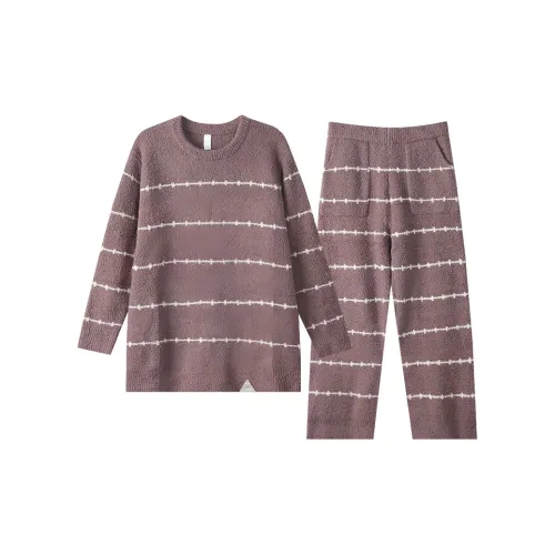 X QINGE Коричневый Мужской Пижамный Комплект