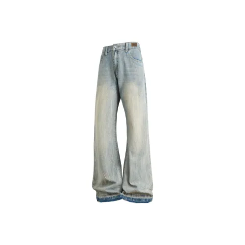 IN'S Blue Unisex Jeans IN'S Синий Унисекс Джинсы