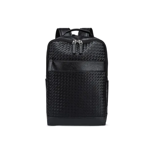 CARTELO ПУ (полиуретан) Рюкзак Стандартный Унисекс Вязаная ткань Черный Крокодил Черный