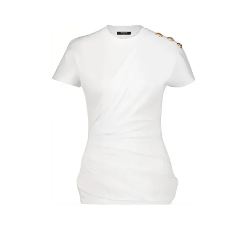 BALMAIN FW25 Стандартная T-рубашка Женская