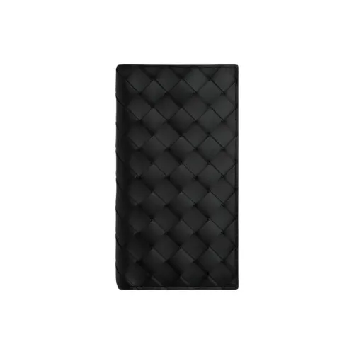 Bottega Veneta Кошелек из коровьей кожи Мужской Черный и Ржаво-красный