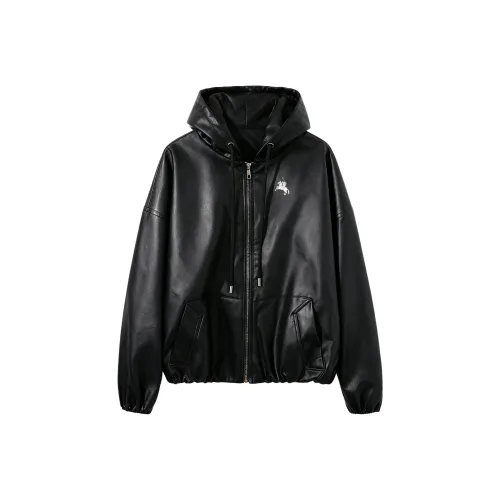 POLOMEISDO Кожа Куртка Унисекс
