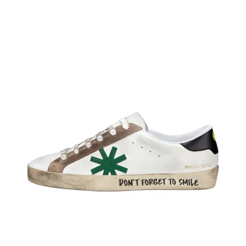 Manuel Ritz Низкие кроссовки для скейтбординга Мужские Белые Зеленые