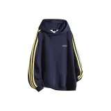 Темно-синий, синий, желтый, полосы, утолщенный, с флисовой подкладкой