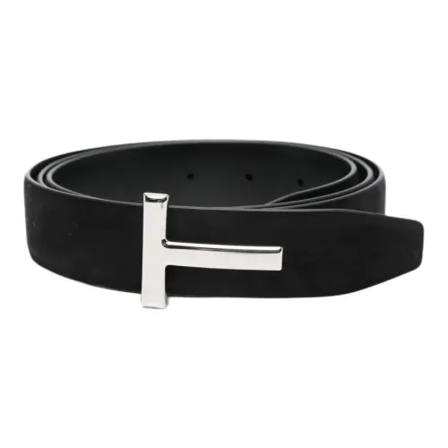 TF Замша Кожаные ремни Мужской Черный