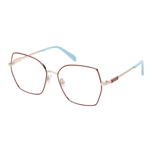 EMILIO PUCCI Металл Нерегулярная форма Оптические Очки Женские Красный Золотой