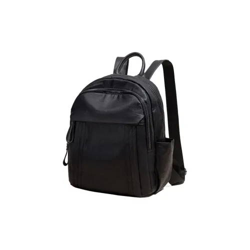 VANDEE Кожа Рюкзак Стандартный Женский Черный