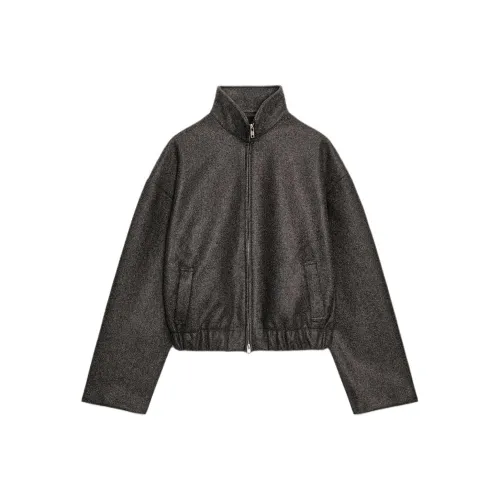 ZARA Темно-коричневые женские куртки