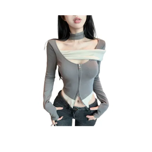 XIANSINIAO Темно-серый Женский Трикотаж