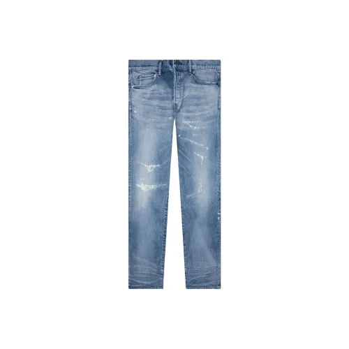 John Elliott Men's Blue Jeans Джон Эллиотт Мужские Синие Джинсы