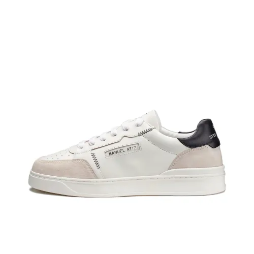 Manuel Ritz Low Топ Скейтборд Кроссовки Мужские Черно-Белые