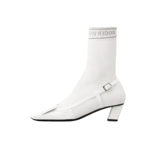 Roger Vivier Belle Vivier Ботильоны 4,5 см Женские Белые