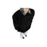 Черный с флисовой подкладкой