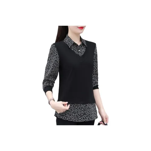 The Temptation Of The Muse Отложной воротник Трикотаж Женские