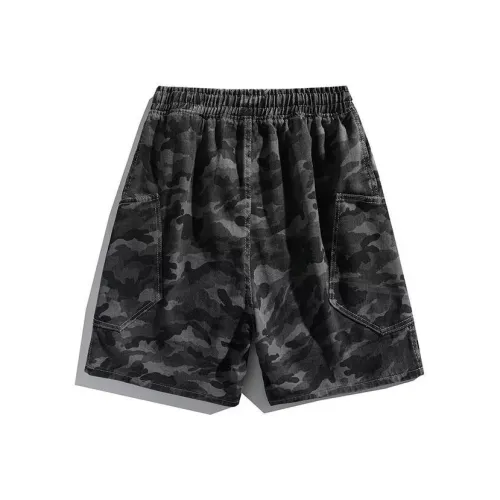 PLQV Черные Мужские Джинсовые Шорты