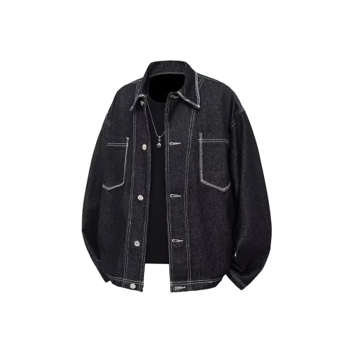 ZHYJ Темно-синий Унисекс Куртки