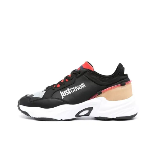 Just Cavalli Низкий топ Повседневная обувь Мужская Черный Белый Красный