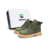 Зеленая обувь без подкладки