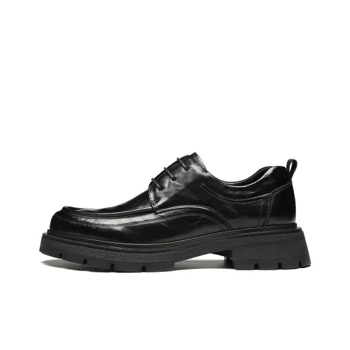 ST SAT Повседневные кожаные туфли Мужские Черные