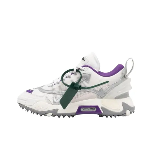 OFF Белый ODSY Устойчивый к истиранию Низкий Топ Повседневная обувь Женская Белый Фиолетовый