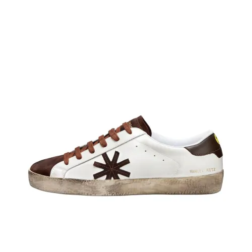 Manuel Ritz Низкие кроссовки для скейтбординга Мужские Белый-коричневый