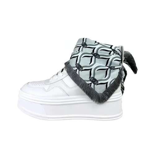 LIU·JO Высокие кроссовки для скейтбординга белые женские