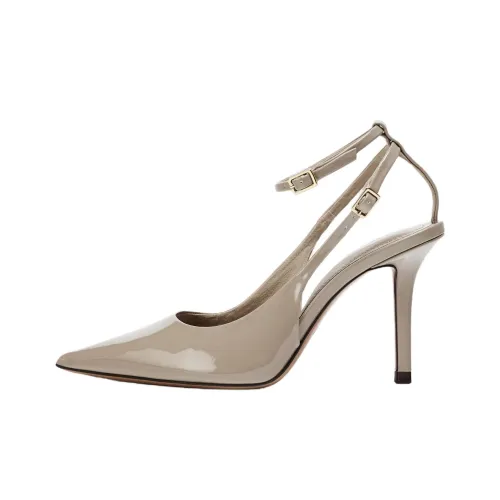 ZARA Узкий каблук Высокие каблуки 9 см Женские Умбра