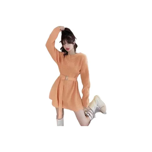 VINMUK Длинное платье с длинными рукавами женское