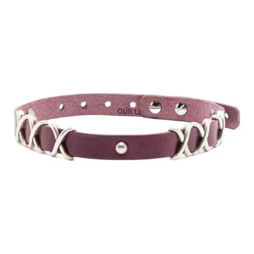 OUR LEGACY Португалия Кожа Ожерелья Унисекс Красный