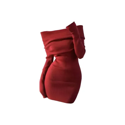 MO VOICE Длинное платье с длинными рукавами женское