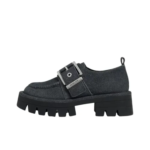 MICHAEL KORS Colby Лоферы 6 см Женские Деним Черный