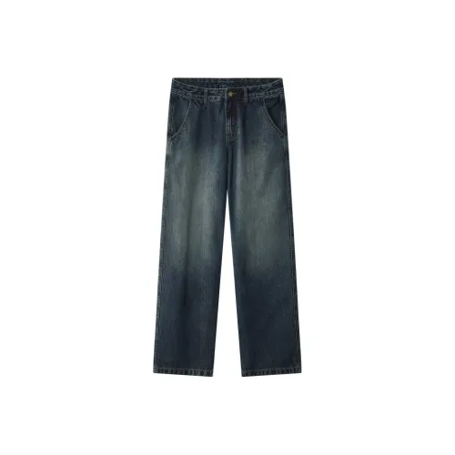 SONGS ALONG Синий Мужской Джинсы