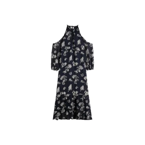 Scotch Soda FW25 Длинное Платье с Длинными Рукавами Женское