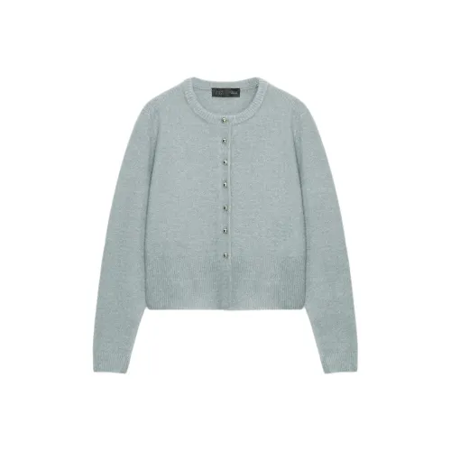 ZARA Серый Синий Женский Трикотаж