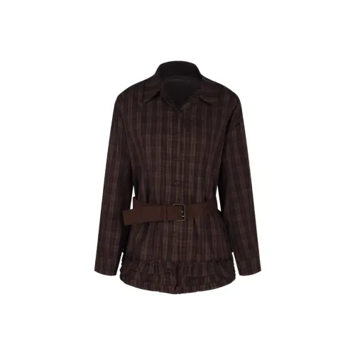 JOPPTI Клетчатая рубашка Женская рубашка