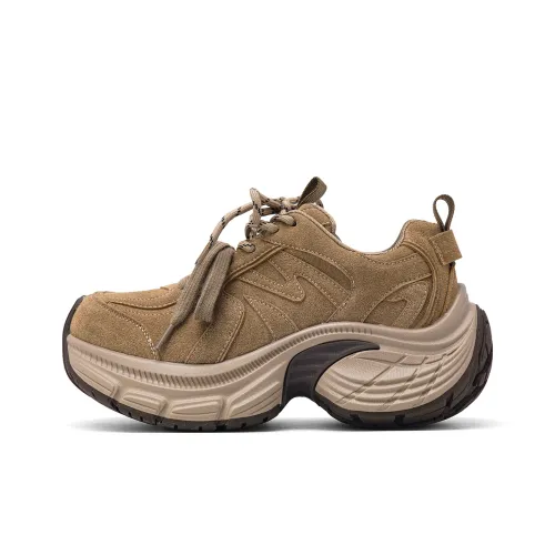 UNCLEWEN Dun MOKA Высота Увеличивающие Устойчивые к Износу Противоскользящие Низкие Топ Кроссовки с Нескользящей Подошвой Женские