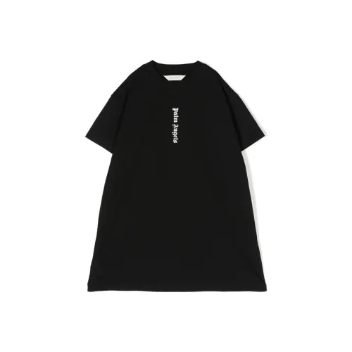 palm angels Детское платье черного цвета для девочек