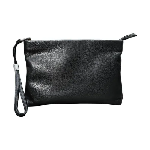 DOSRFINI Клатч из коровьей кожи стандартный мужской черный