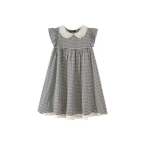 DTLUI Клетчатый Женские Платья без рукавов