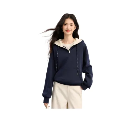 ZUOSAISI Темно-синий синий женский свитшот