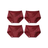 Большой клетчатый + Счастливый узел + Маленький цветок клетчатый + Английский язык красный