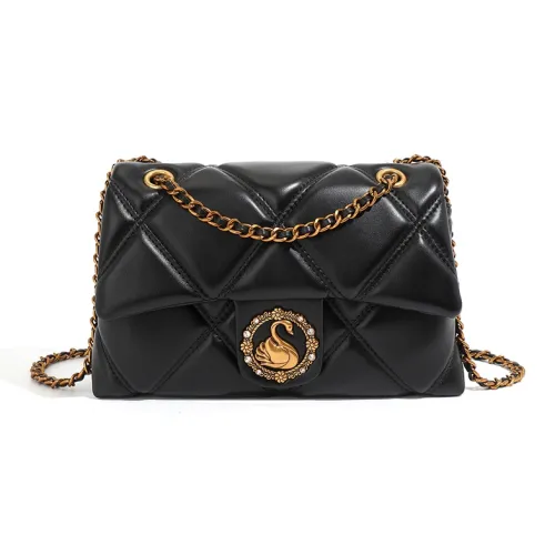 POLG ПУ (полиуретан) Сумка через плечо Стандартная Женская Черная