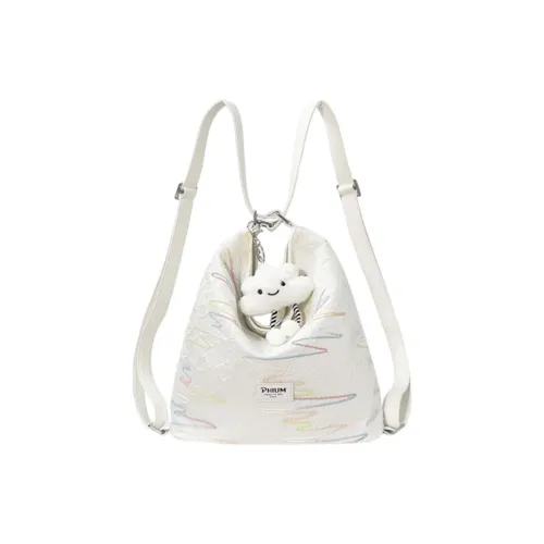 POY Ткань DUAL Use Рюкзак Обычный Экрю