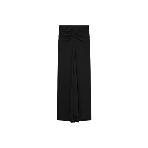 ZARA Черные Женские Повседневные Длинные Юбки