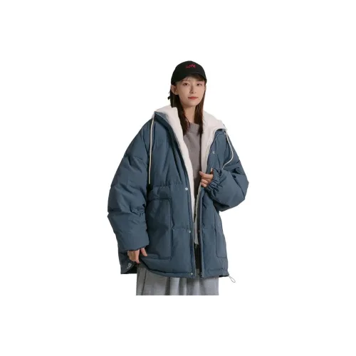 DEDY Синий Женские пуховики