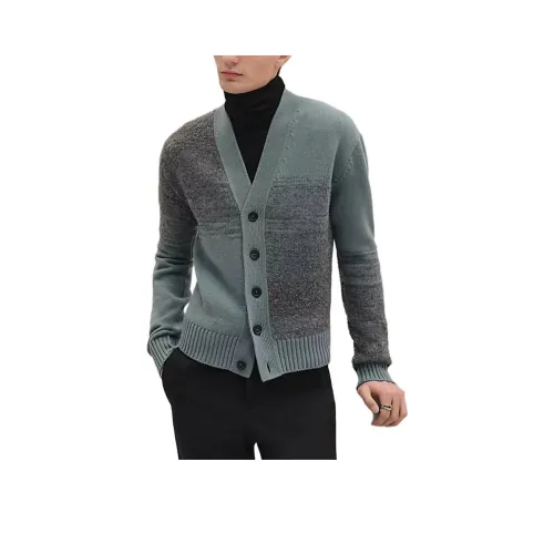 HERMES Синие Серые Мужские Свитера