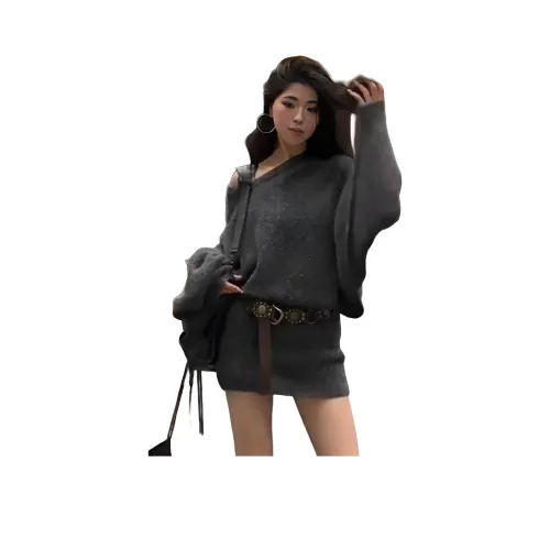 VINMUK Длинное платье с длинными рукавами женское