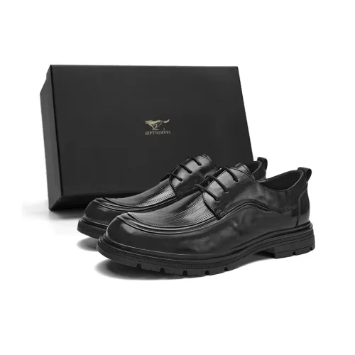 SEPTWOLVES Обувь Низкий Топ Черная Стандартная Кожа Мужская