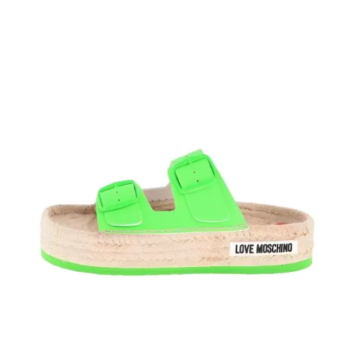 LOVE MOSCHINO Слипоны Женские Зеленые
