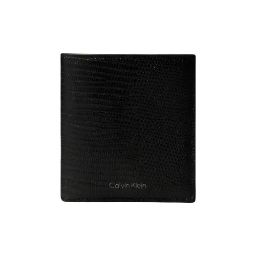 CALVIN KLEIN Кожа Кошелек Мужской Черный